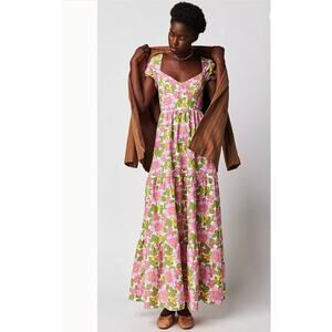 Show Me Your Mumu Cathy Maxi Dress Fresh Flora Sz XS